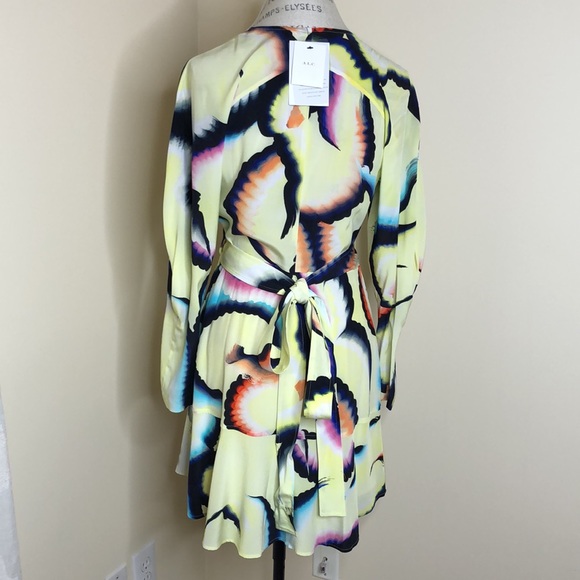 A.L.C. Enzo Dress Yellow Multi Size 6 New With Tags - Picture 3 of 9